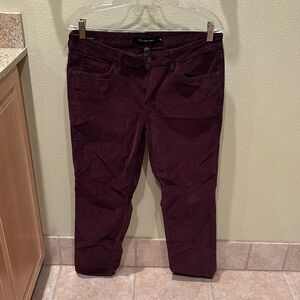 Calvin Klein woman's  burgamdy corduroy pants